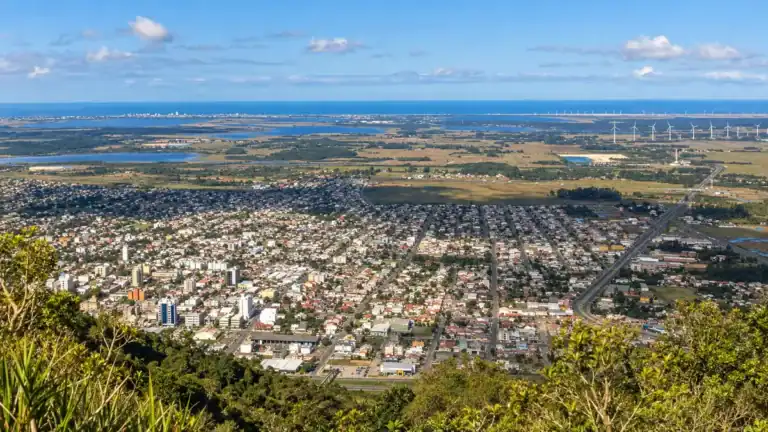 Vista panorâmica de Osório a partir do Morro da Borússia