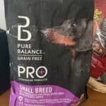 dog food on a counter