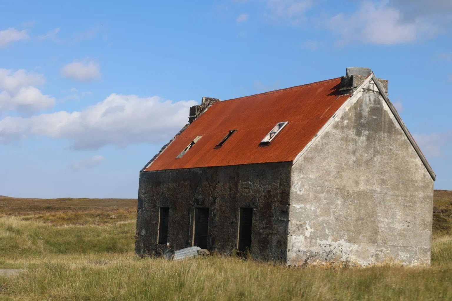 Abandoned cottage Scottish Highlands