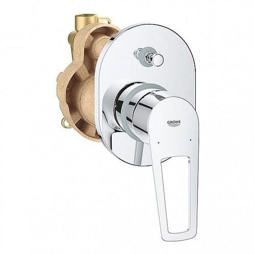 סט אינטרפוץ 4 דרך קומפלט GROHE דגם 29041001 עם 4 יציאות ורכיבים מלאים להתקנה