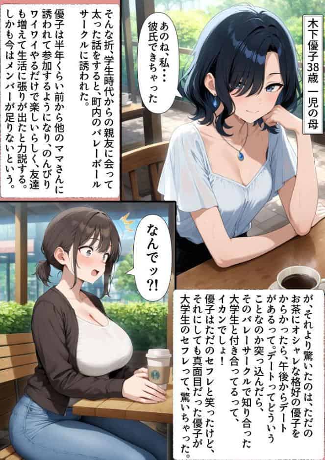 人妻の風景 ママさんバレーでみなみイキますッ!【単話】(1) モザイク版 hitomiエロ漫画raw(同人誌)無料サンプル画像008