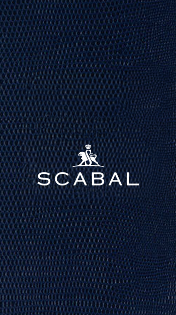 Close-up of navy blue Scabal fabric showcasing fine woven texture.