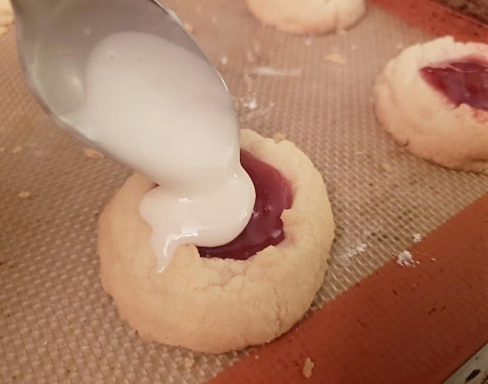 Drizzle with icing