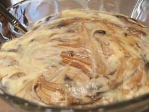 Image shows homemade vanilla pudding.