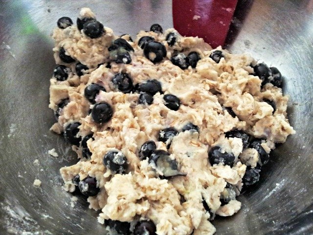 Carefully mix your scone dough