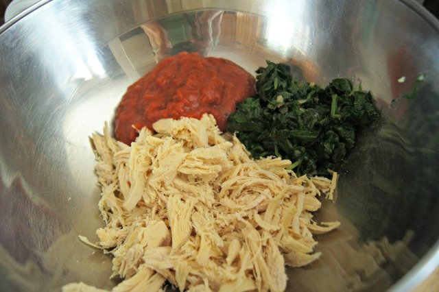 Ready to mix together pizzakin ingredients