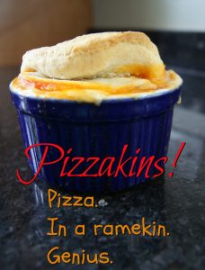 Pizzakins - a new twist on one of the old #familyfavorites. Individual pizzas in a ramekin? Genius! #shop