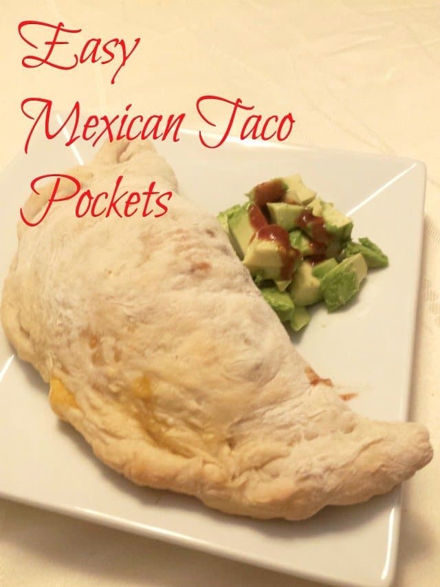 Super easy recipe for Mexican taco pockets