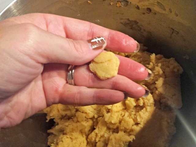Masa dough has enough liquid