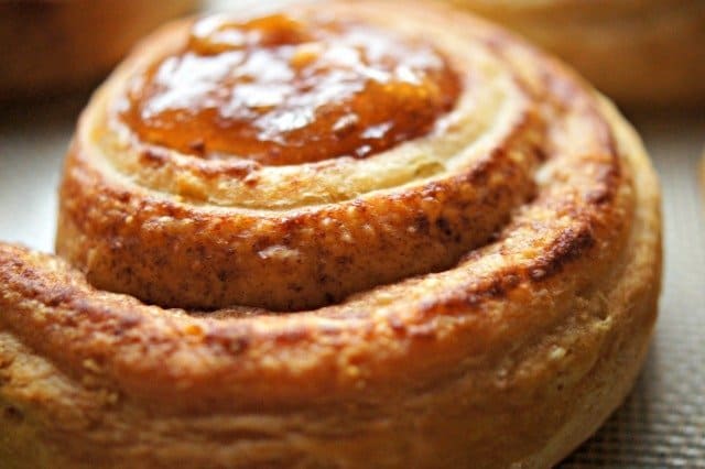 Cinnamon roll baked