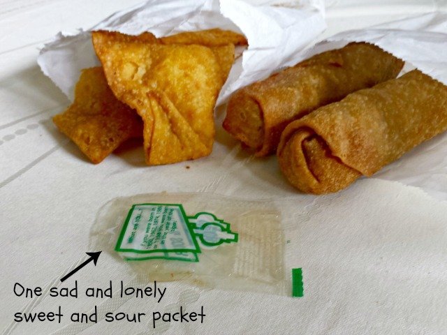 Not enough sweet and sour sauce