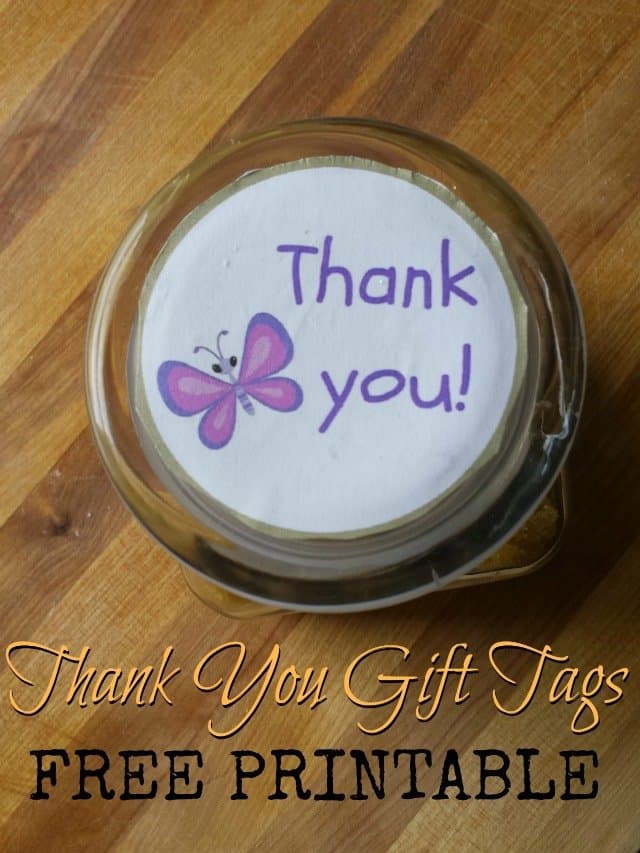 Thank you gift tags printable