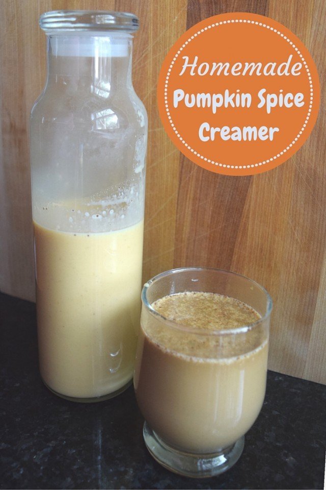 Homemade pumpkin spice creamer recipe to make pumpkin spice lattes at home