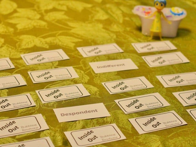 Inside Out Bubbling Emotions Memory Game setup