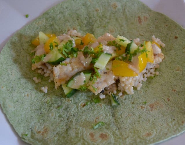 Add veggies to your Mediterranean wraps