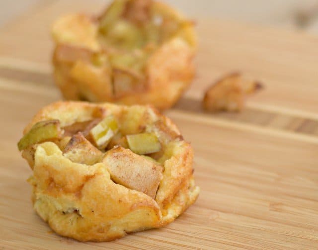 Twist on breakfast with these mini apple pancakes