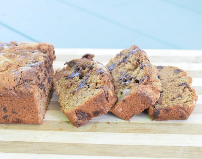 Sliced Nutella Banana Bread