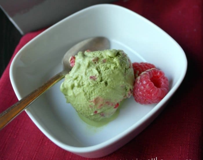 Raspberry green tea ice cream recipe