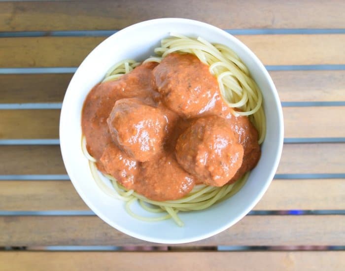 Instant Pot spaghetti and meatballs