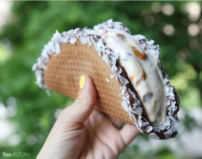 Ice cream taco recipe