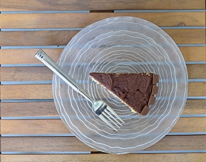 Delicious slice of kit kat cake