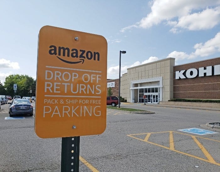 Special parking at Kohl's for Amazon returns