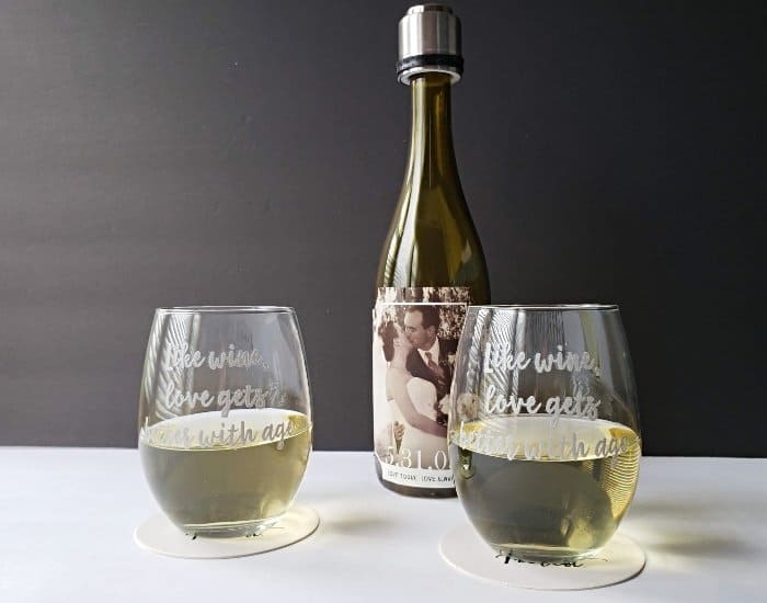 Personalized wine glasses