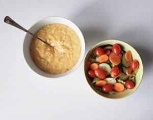 Soup and salad dinner