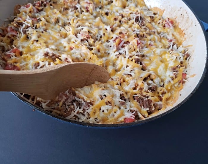 dishing out spanish shepherds pie