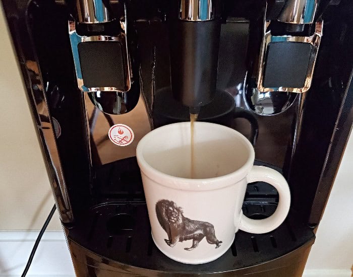 Brewing coffee
