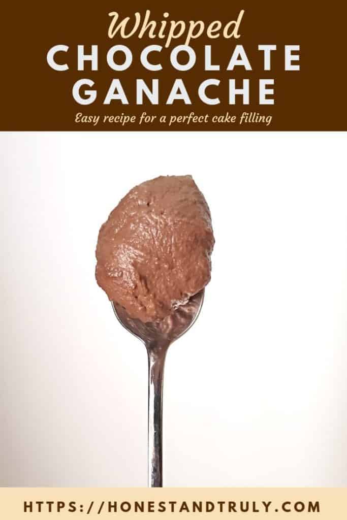 The best chocolate ganache recipe for a silky smooth whipped chocolate ganache to use as filling for a cake or frosting.