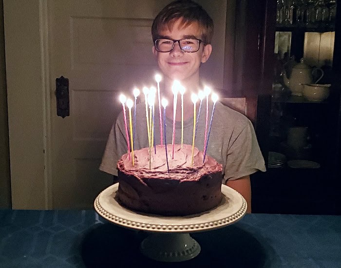 Chocolate birthday cake