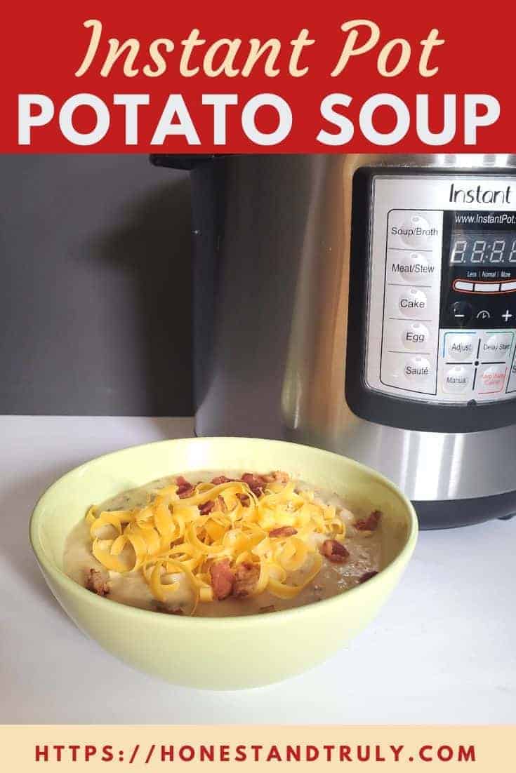 Gluten free Instant Pot potato soup recipe