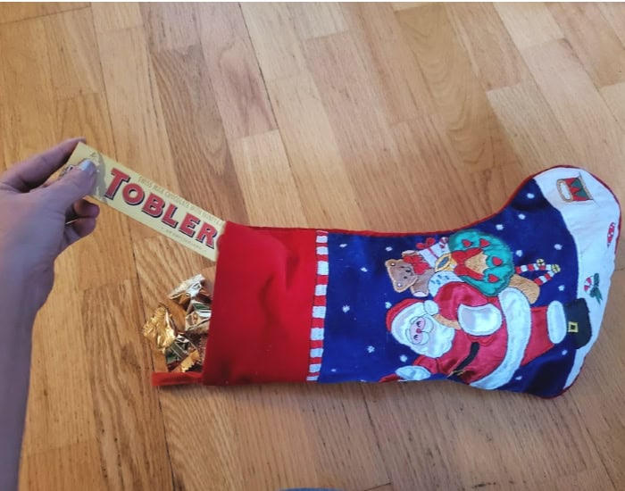 Stuffing a stocking