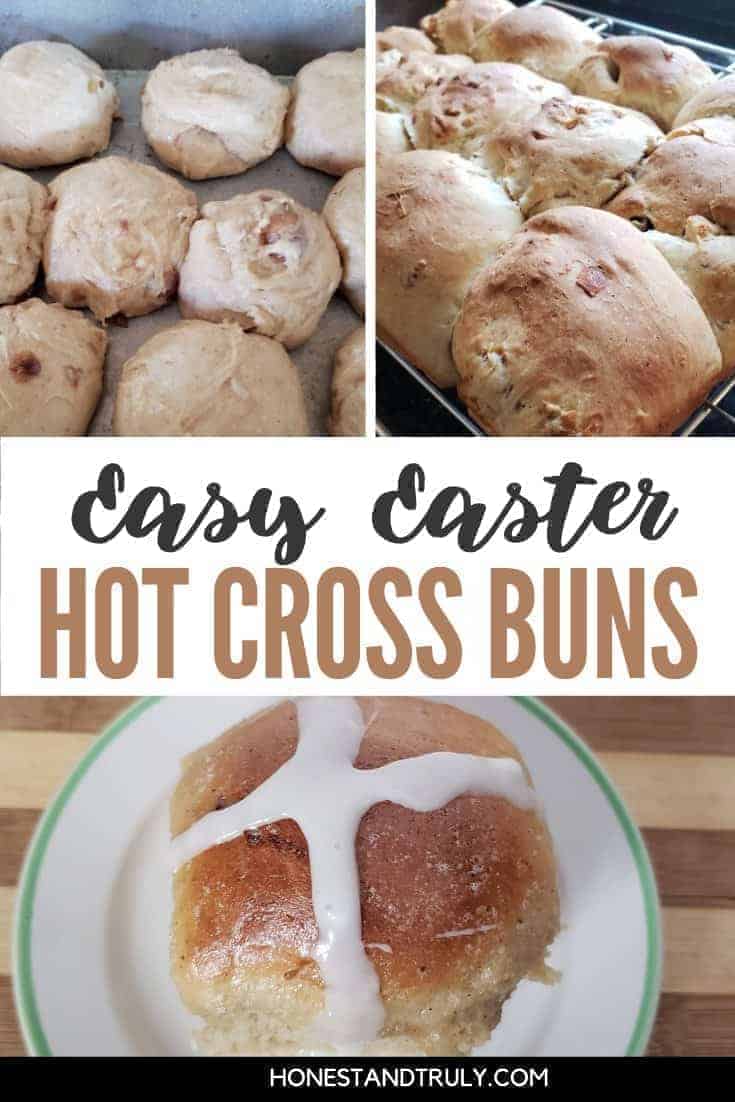 Easy Easter hot cross buns