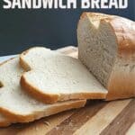 White bread on a cutting board