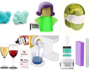 Collage of eight items that make your life easier.
