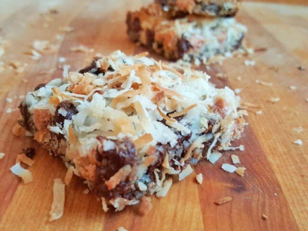 Image shows easy to make seven layer bars.