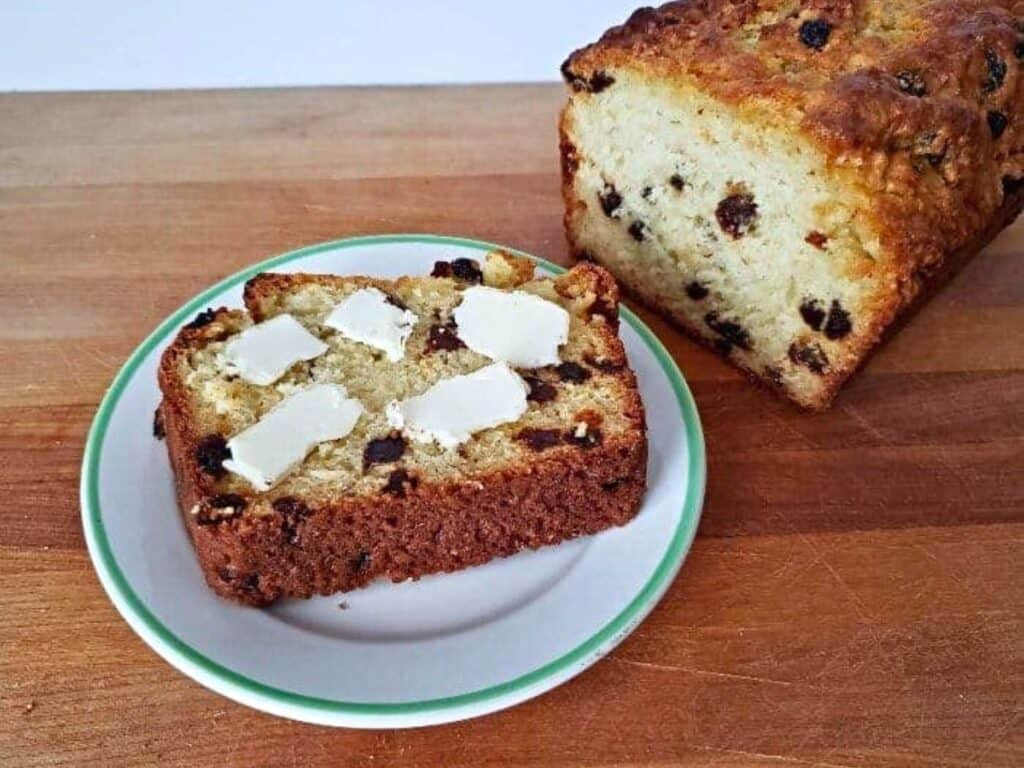 Image shows Irish soda bread recipe.
