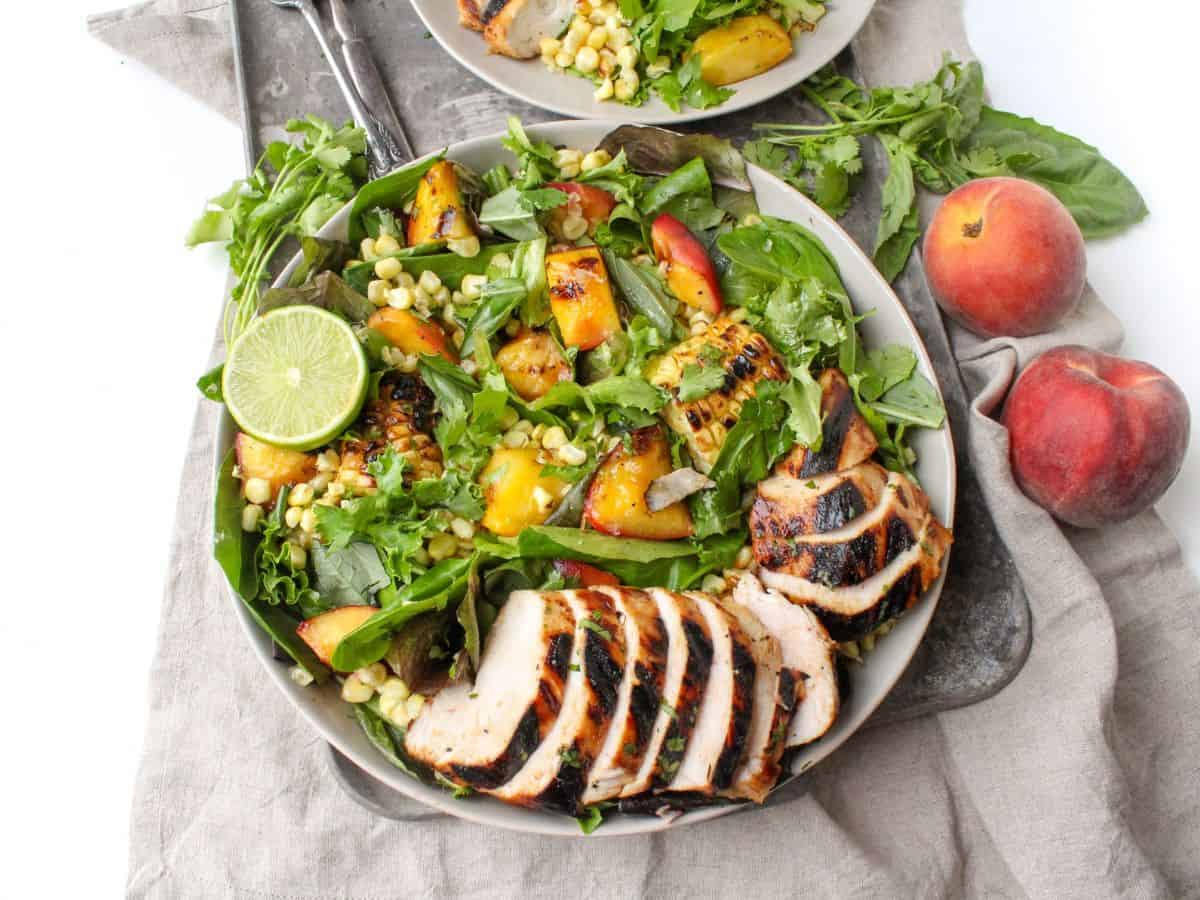Image shows honey lime grilled chicken scaled.