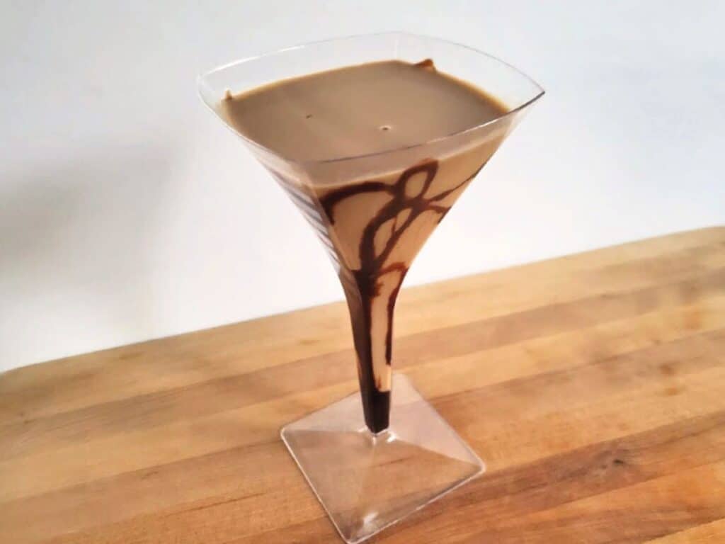 Image shows irresistible chocolate martini.