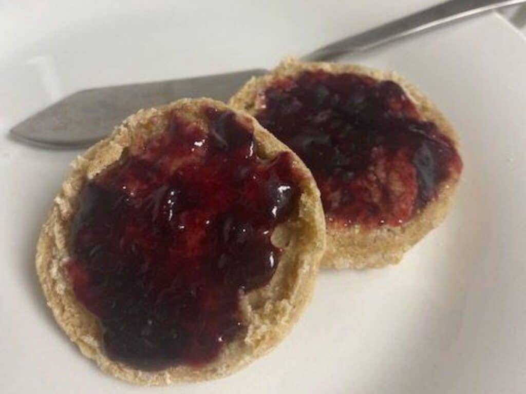 Image shows stovetop scones recipe.