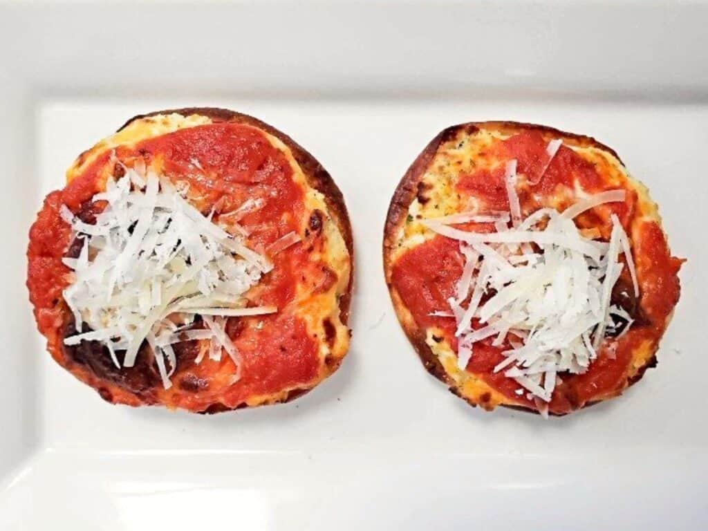 Image shows lasagna pizza recipe.