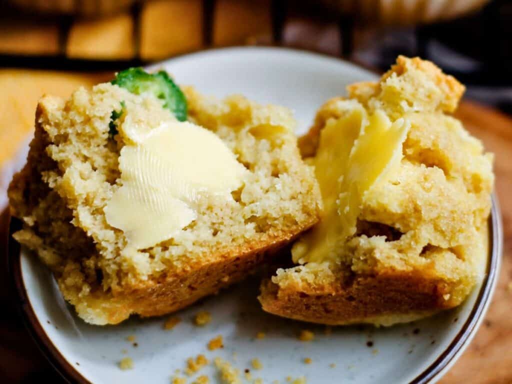 Image shows easy to make jalapeño muffin.