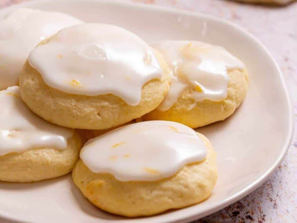 Image shows irresistible and easy lemon ricotta cookies.