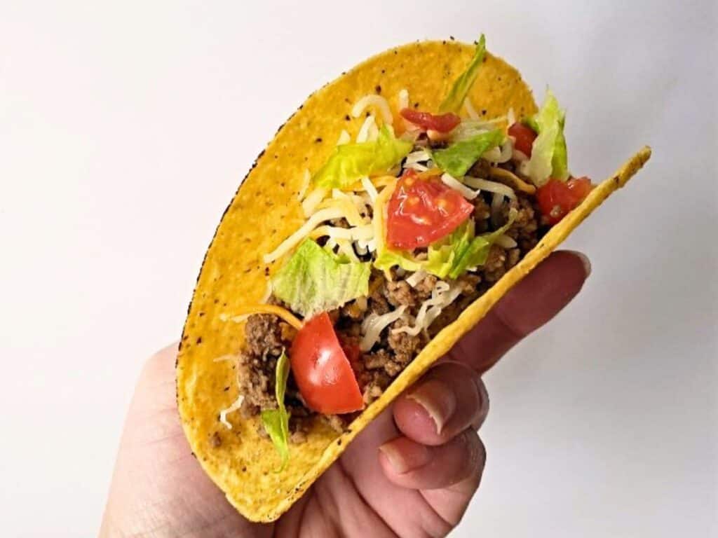 Image shows irresistible honey habanero taco.