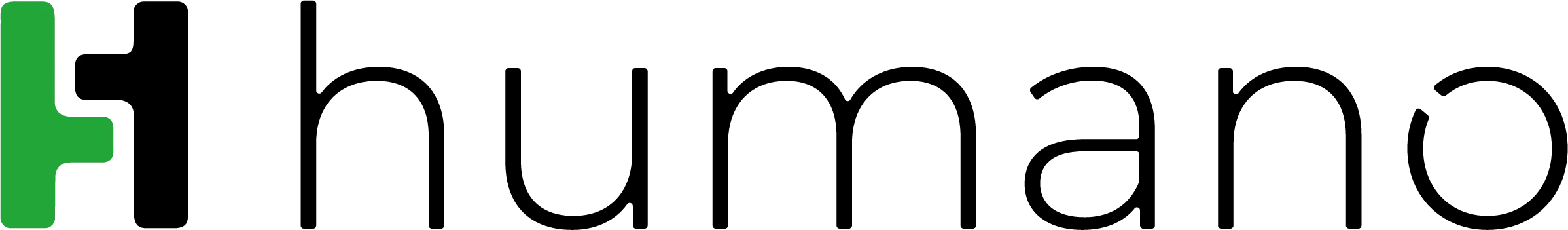 Humano logo sort