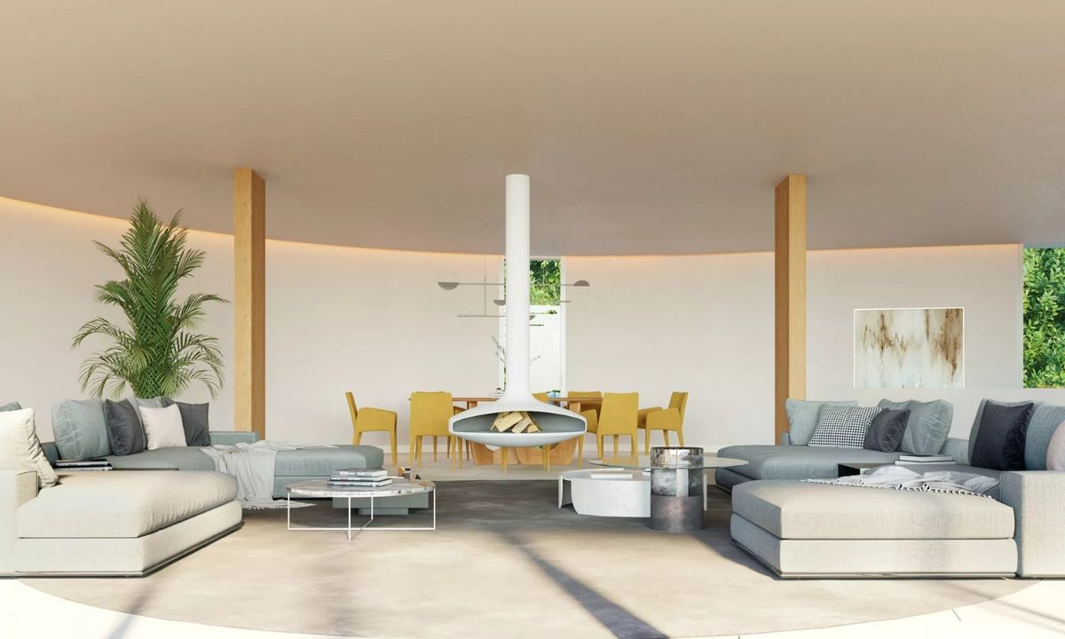 Organic Villa with Panoramic Bay Views