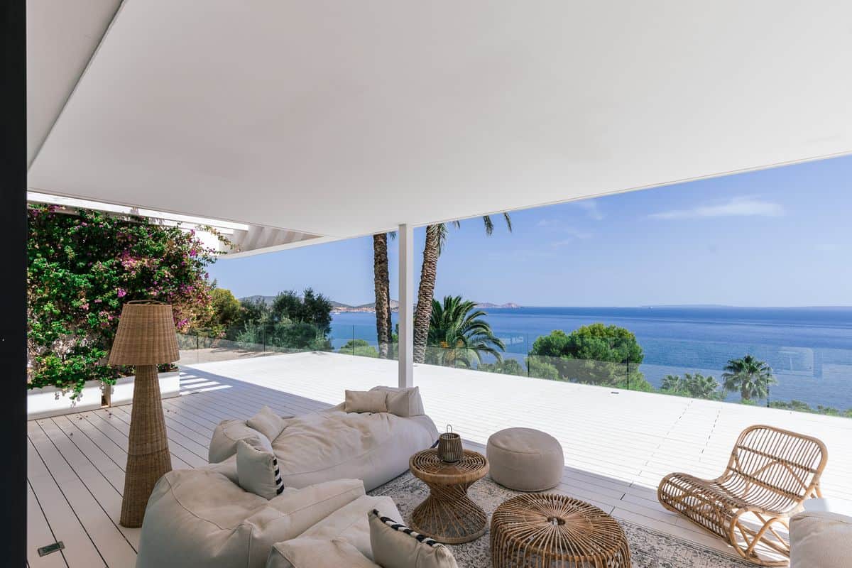 Villa con vistas al mar en Es Cubells