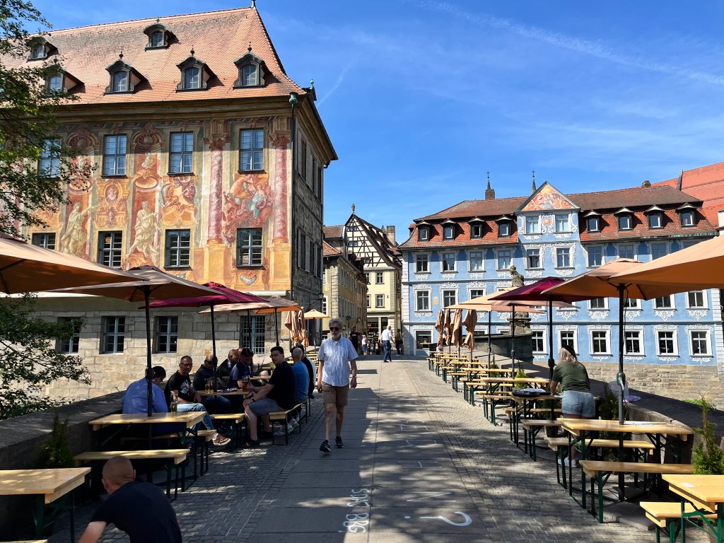 The Upper Bridge and Town Hall in Bamberg